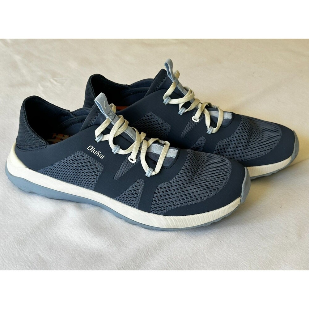 OluKai HUIA Women’s Size 9.5 Vintage Blue / Sea Ice Slip On Shoes EUR 39.5